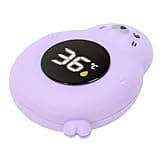 Omquot Baby Bath Digital Water Temperature Thermometer Cartoon Seal LED Toy Toddler Swimming Pool (Purple)