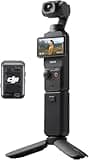 DJI Osmo Pocket 3 Creator Combo, 1'' CMOS, 4K Resolution/120fps Vlog Camera, 3-Axis Stabilization, Face/Object Tracking, Mic Included for Clear Sound, Digital Camera for YouTube