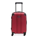 Kenneth Cole REACTION Out of Bounds Lightweight Hardshell 4-Wheel Spinner Luggage, Scarlet Red, 20-Inch Carry On