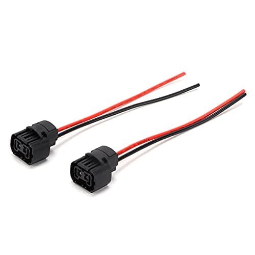 5202 Female Socket Harness, ABS Material, 12V, Compatible with 5202 5201 2504 H16 9009 PS24W Bulbs - Durable Construction, Easy Plug and Play Installation, Ideal for Headlight an