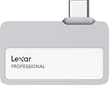 Lexar 2TB Professional Go Portable SSD, Supports Apple 4K 60fps ProRes, Up to 1050MB/s, USB 3.2 Gen 2, Rugged, IP65, Ultracompact, Compatible w/iPhone 15/16 (Not 17), External SSD (LSL400X002T-RNSNU)