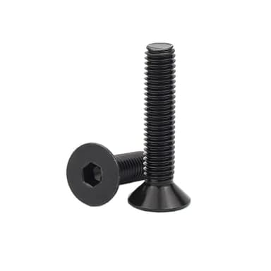 1/100ps Black 304 Stainless Steel Hexagon Hex Socket Flat Countersunk Allen Head Screw Bolt(20pcs M4x20 mm)