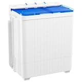 Portable Twin Tub Washing Machine 28Lbs Washer & Spin Dryer Combo
