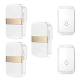 ONMYJFD Smart Home Door Bell 60 Chimes 5 Volume LED Light 23A12V Battery Doorbell Cordless