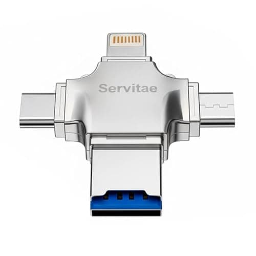 Servitae 2TB OTG 4 in 1 USB 3.0 Memory Stick Compatible with Computers, iOS Devices and Other Equipment