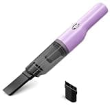 catsMeow M08 Mini Plus Handheld Vacuum Cordless, Rechargeable Mini Vacuum for Car, Desk, Keyboard, Drawer, Sofa, Crumbs and Pet Hair, Lightweight Portable Cleaner, Lavender Purple