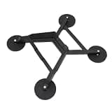 Dpofirs 224lb Magnetic Satellite Mount | Arrow Storage Case Roof Mount for Trucks RVs Boats Yachts Black Stainless Steel Windproof