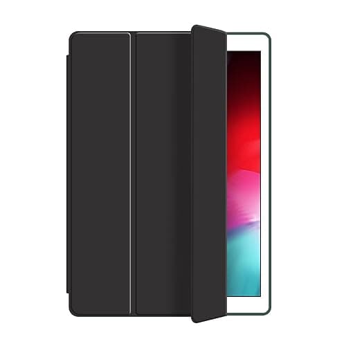 Smart Tablet Cover Case for iPad mini 1/2/3/4/5,Tri-Fold Slim Shockproof Honeycomb TPU with Rugged Stand+Auto Wake/Sleep(Black)