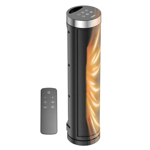 Portable Space Heater with 700W/1000W/1500W Fast Heating Modes, Equipped with Remote Control and Thermostat, 70° Oscillation Function, Ideal for Office, Bedroom, and Home Use