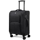LOVEVOOK Medium Checked Luggage, 24 Inch Softside Suitcases with Spinner Wheels, Lightweight Suitcase with TSA Lock for Women Men, Large Luggage for Travel Business Trip