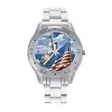 FekiLoot Watches for Men Big Face Stainless Steel Wristwatch Casual Watch