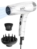 Hair Dryer with Diffuser, 1875W Blow Dryer for Women, Fast Drying Hair Dryer for Curly Hair, Faster Drying, Lightweight Hair Dryer, Frizz-Taming Airflow, Easy Storage