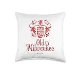 Weathered Vintage Classic Milwaukee Beer Throw Pillow