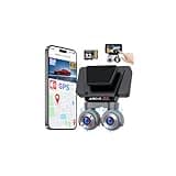 Juscar Dual Dash Cam with WiFi & GPS, 4K+1080P Front and Inside, Dual 360° Rotatable Front Cams Dash Camera, Voice Control, 32GB Card Included, 3" Touch Screen, Support 512GB Max