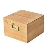 A wooden box with a password lock