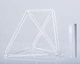 TBLOTYD 5-12 Inch Clear Crystal Quartz Pyramid/Mokaba/Merkaba,Stress Reduction Corner Stand Percussion Instrument Forsound Therapy Meditation Yoga A,8 inch