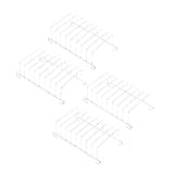 4Pcs Stainless Steel Bread Rack Air Fryer Toast Stand Multilayer Cooking Rack Electric Fryer Baking Shelf Toast Holder Kitchen