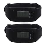 CONGARTENO 2pcs Silicone Smart Fitness Watch with Step Counting and Calorie Counter for Men Women, Stylish Sports Wristwatch for Everyday Use and Workouts