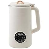 Nut Milk Maker, Home Mini Soy Milk Machine, Stainless Steel, 33.8 fl oz/1000 ml, Auto-Cleaning, LCD Touch, Beige, US Plug