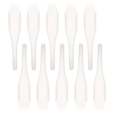 SOESFOUFU 10pcs Plastic Thermometer Covers - Mouth Thermometer Protective Sleeve Replacement Soft Clear Case for Family Or Clinic 3.1 Inch