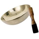 KICHOUSE Copper Metal Singing Bowl with Wooden Mallet for Meditation and Practice, Meditation Sound Bowl for Home of Buddhist and Yoga Relaxation