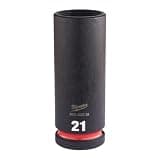 Milwaukee 21 mm 1/2" Impact Socket deep - 4932480339