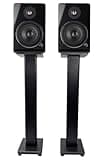 Rockville APM5B V2 Bundle: Pair 5.25-in 320W Peak/80W RMS Active Powered Studio Monitor Speakers-Black, Pair of RHTSB 36-in Bookshelf Speaker Stands, 2-Items