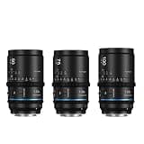 1.33x Full Frame Auto Focus Anamorphic Cine Lens 50mm 75mm 100mm T1.8 Fast Aperture, Compatible for Sony E Nikon Z L,for Photography(Blue Flare,75MM_E-Mount(FE))