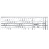 TECKNET Backlit Bluetooth Keyboard for Mac, Multi-Device Rechargeable Quiet