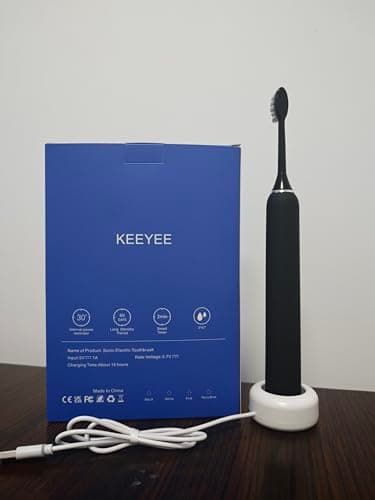 KEEYEE Electric Toothbrush for Adults&Kids-Black