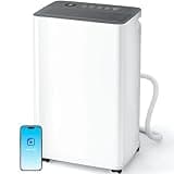 Manastin 2500 sq.ft Dehumidifier for Basement, Update Smart APP WiFi Control,35 Pint Dehumidifiers for Home with Drain Hose, 24H Timer & Child Lock, Quiet & Eco, Ideal for Large Rooms, Bedroom