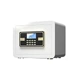 fireproof safe Small Home Safe with Digital Keypad Wall-Mounted Electronic Safe Box, for Household Wardrobe Office Hotel(White)