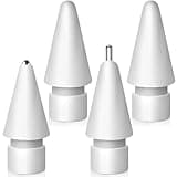 Upgraded Replacement Tips for Apple Pencil, Mix Metal Tips for Apple Pencil 2nd Generation/ 1st Gen/USB C/Pencil Pro Tips(4 Pack)