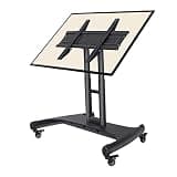 Mobile TV Cart for 32-70 Inch TVs, Height Adjustable, Tilt