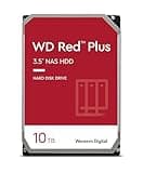 Western Digital 10TB WD Red Plus NAS Internal Hard Drive HDD - 5400 RPM, SATA 6 Gb/s, CMR, 256 MB Cache, 3.5" - WD101EFAX