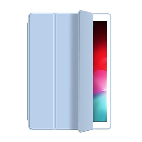 FortisShield Smart Tablet Cover Case for Xiaomi 5 Pro 12.4 inch,Tri-Fold Slim Tablet Case Shockproof Honeycomb TPU Case with Rugged Stand+Auto Wake/Sleep(White Ice Blue)