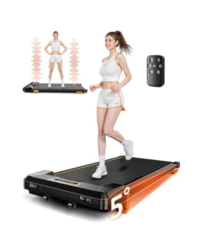 Walking Pad Treadmill, BestGod Under Desk Treadmill 330lbs Capacity, Vibration Walking Pad with Incline, Portable Treadmills for Home, Compact Treadmills Walk Pad, Running Machine with Remote Control