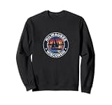 Milwaukee Wisconsin Vintage Sailing Sail Boat xi Sweatshirt