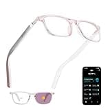 AI Glasses for Women, Bluetooth Glasses with 164 Languages Real-Time Translation, Color-Changing Lenses, Lightweight Thin Temples Free App, Stylish Wearable Tech Glass for Travel & Everyday Wear