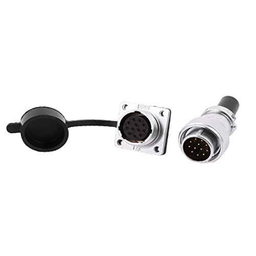 New Lon0167 1 Set Featured XA20 AC400V 5A reliable efficacy 12 Terminals Male/Female Aviation Connector w Rubber Cover(id:e6c 54 a7 9f4)