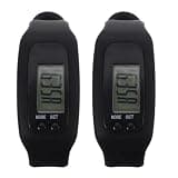 BESPORTBLE 2pcs Fitness Tracker Watch Silicone Pedometer for Walking and Running Lightweight Sport Digital Watch with Step Counting Calorie Burning for Everyday Use and Outdoor Activities