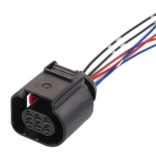 Compatible with 6 Pin Female 4.9 Car Parts Ignition Tools Coil Temp Sensor Plug Wiring Harness Connector 4H0973713(10 Sets)(1 Set)