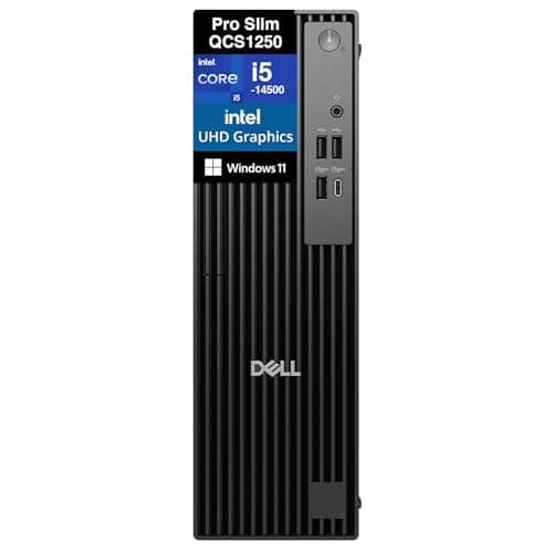 Dell Pro Slim QCS1250 SFF Desktop, Next Gen Optiplex (Intel i5-14500 (Beats i7-13700), 16GB DDR5, 4TB PCIe PCIe SSD, Intel UHD 770, RJ-45, Display Port, HDMI, KB & Mouse, Win 11 Pro)
