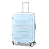 Samsonite Freeform 24-Inch Medium Luggage with Dual 360° Spinner Wheels - Checked Suitcase - TSA Lock, Airline-Approved - Durable Polypropylene Expandable Hardshell for Lightweight Travel - Sky Blue