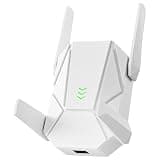 WiFi Extender, 2026 15X Fastest WiFi 6 Booster AX1800 Dual Band (5.8/2.4GHz) 17,999 sq.ft Long Range and 135+ Devices, WiFi Extender Signal Booster for Home with Ethernet Port (White)