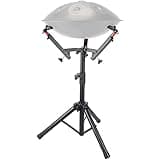 Portable Handpan Stand, Adjustable Height, 3 Levels, Foldable, Stainless Steel Drum Support, Perfect for Musicians, Lightweight and Easy to Transport