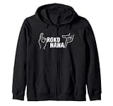 ROKU NANA Hand Sign Japan Meme Aesthetic Design Zip Hoodie