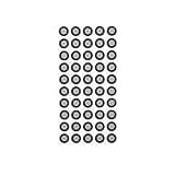 10 Sheets Scanner Reflective Film 3D Scanning Marker Dots Reference Point Markers 6mm Marking Marker/dots Sticker for Complex Details