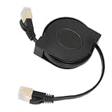 Odorkle Retractable Cat7 Ethernet Cable, Flat Copper Cord with 10Gbps Speed for Gaming and Streaming, 4.9 FT RJ45 Connectors