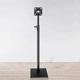 UWYTGF Floor Monitor Mount,Height Adjustable Single Monitor Arm Stand for 12-34 Inch Tvs,Perfect for Corner & Bedroom